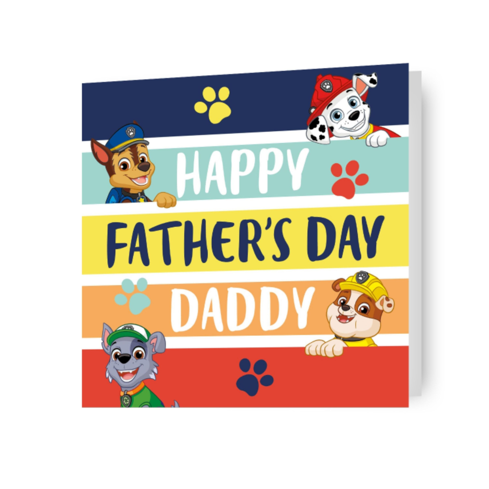 Paw Patrol Father's Day Card