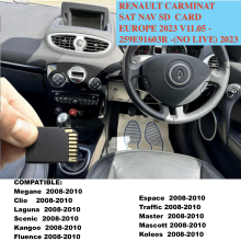 Renault Carminat Europe Map SD Card 2023 v11.05 - Non-Live (259E91603R)