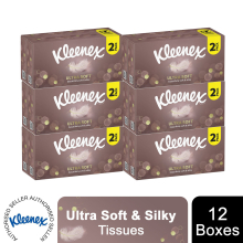 Kleenex Ultra Soft Facial Tissues Ideal for Colds or Allergies- 12 Boxes