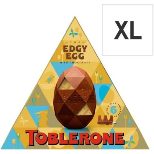 Toblerone 2 x Toblerone The Edgy Egg Milk Chocolate Easter Egg 298G
