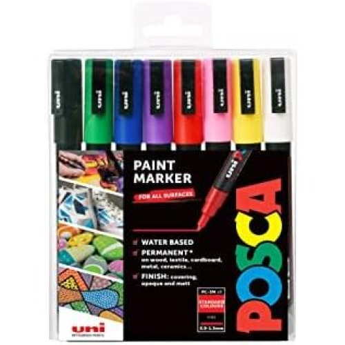 Posca Water Based Permanent Marker Paint Pens