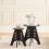 SoBuy HFBT01-K-SCH,Round Side Table Coffee Table Sofa Side Table,Black 9