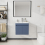 600mm Bathroom Vanity Unit & Basin Sink Wall Mounted Cabinet Grey Modern 2