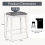 Casart Set of 2 Bar Stools Counter Height Dining Chair Upholstered Pub Stool 24" 2