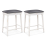 Casart Set of 2 Bar Stools Counter Height Dining Chair Upholstered Pub Stool 24" 1