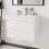 750mm Bathroom Vanity Unit & Ceramic Basin Wall Hung Storage Cabinet 1