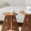 SoBuy HFBT01-BR, Round Side Table Coffee Table Sofa Side Table ,Brown 5