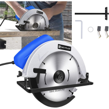 Circular Saw 1600W HYCHIKA Electric Saw 5500RPM High Power Motor  20T Blade(180mm)  for Wood/Plastic Cutting