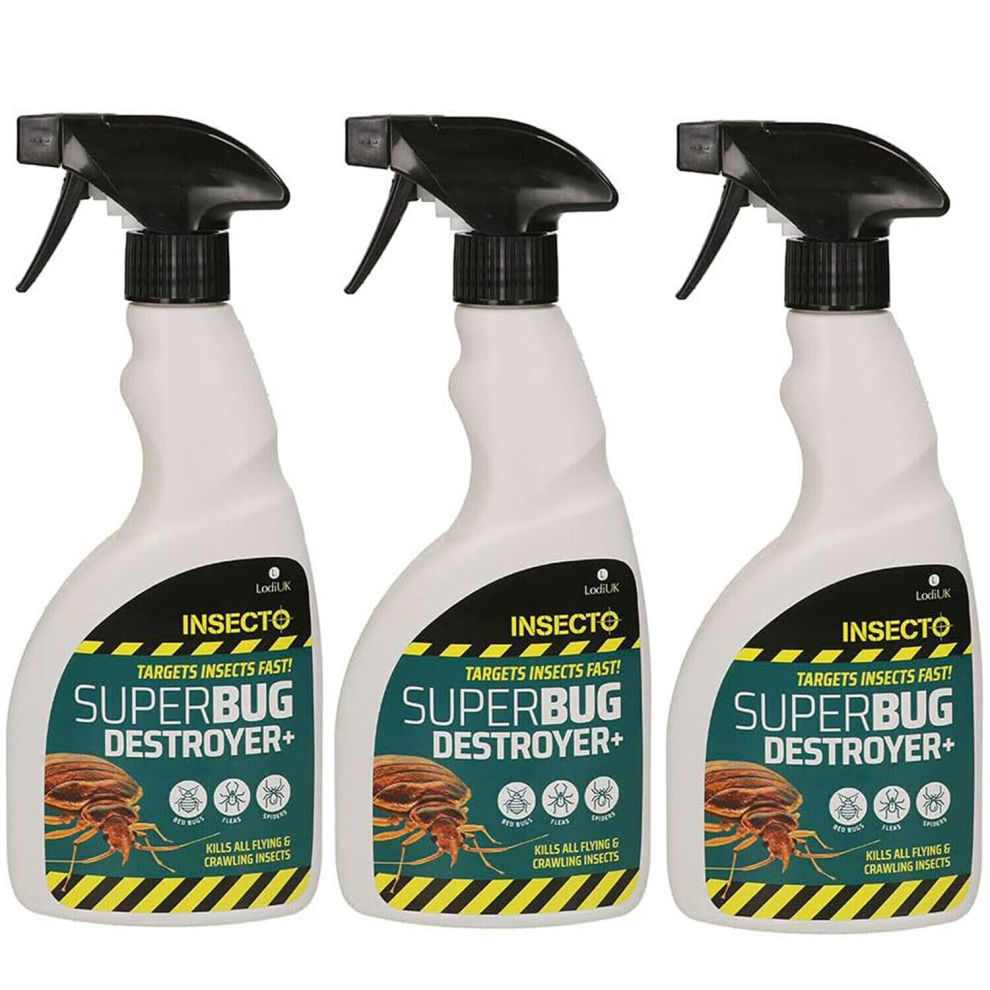 3 x Insecto Super Bug Destroyer Spray - 500ml