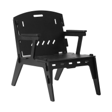 SoBuy HFST02-SCH, Armchair Leisure Relax Chair Living Room,Black
