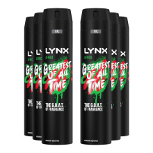 Lynx XXL 48H Fresh Deodorant Body Spray, Africa, 6 Pack, 250ml