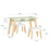 SoBuy KMB92-GR,Children Table and 2 Stools Set, Art Table with Storage 3