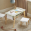 SoBuy KMB92-GR,Children Table and 2 Stools Set, Art Table with Storage 4