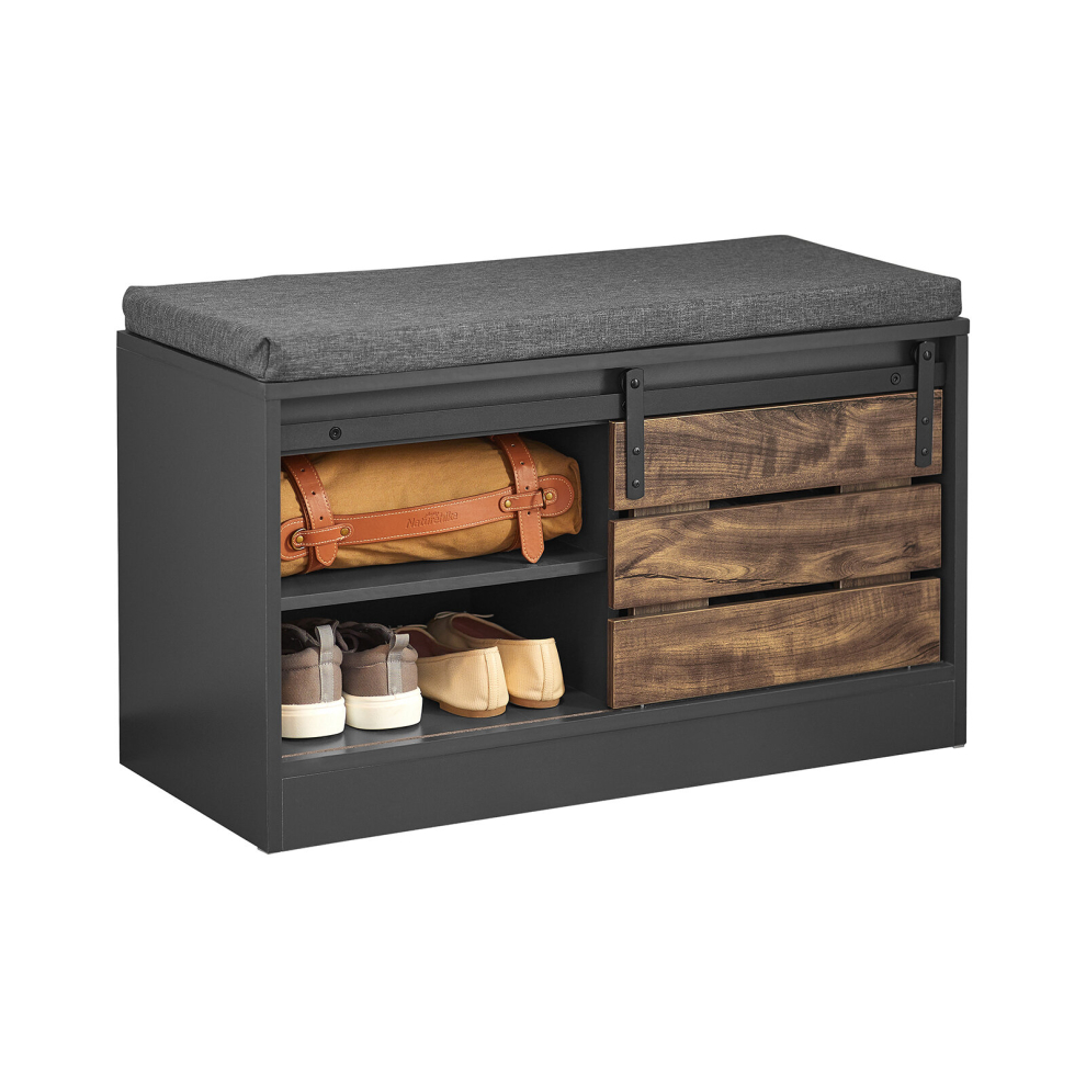 SoBuy FSR120-HG, Hallway Shoe Bench Shoe Cabinet Shoe Rack