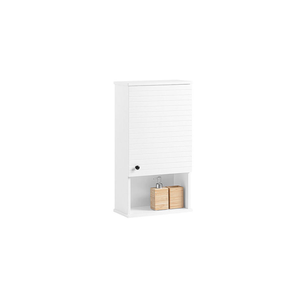 SoBuy BZR25-W, Wall Mounted Single Door Bathroom Storage Cabinet,White