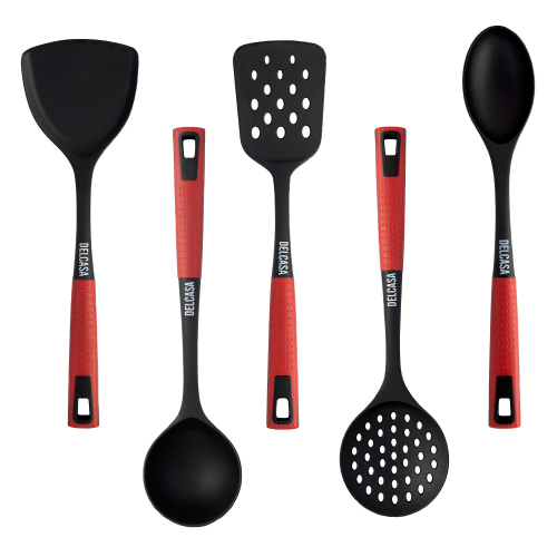 Royalford Delcasa 5 PC Nylon Kitchen Utensil Set for Cooking