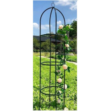 DIVCHI Metal Garden Obelisk 1.9m Climbing Plant Flowers Steel Frame