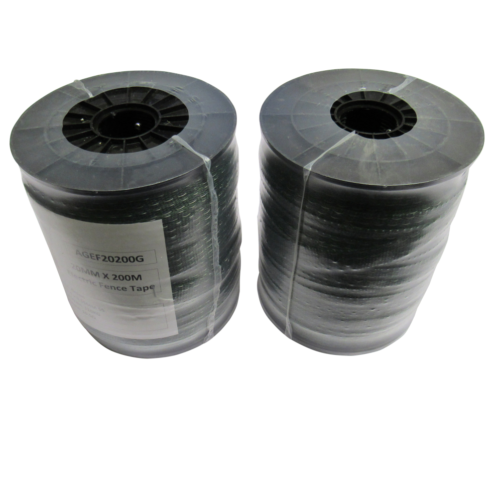 Electric Fence Tape Poly Fencing 20MM x 200M X2 (Electrified Polytape)