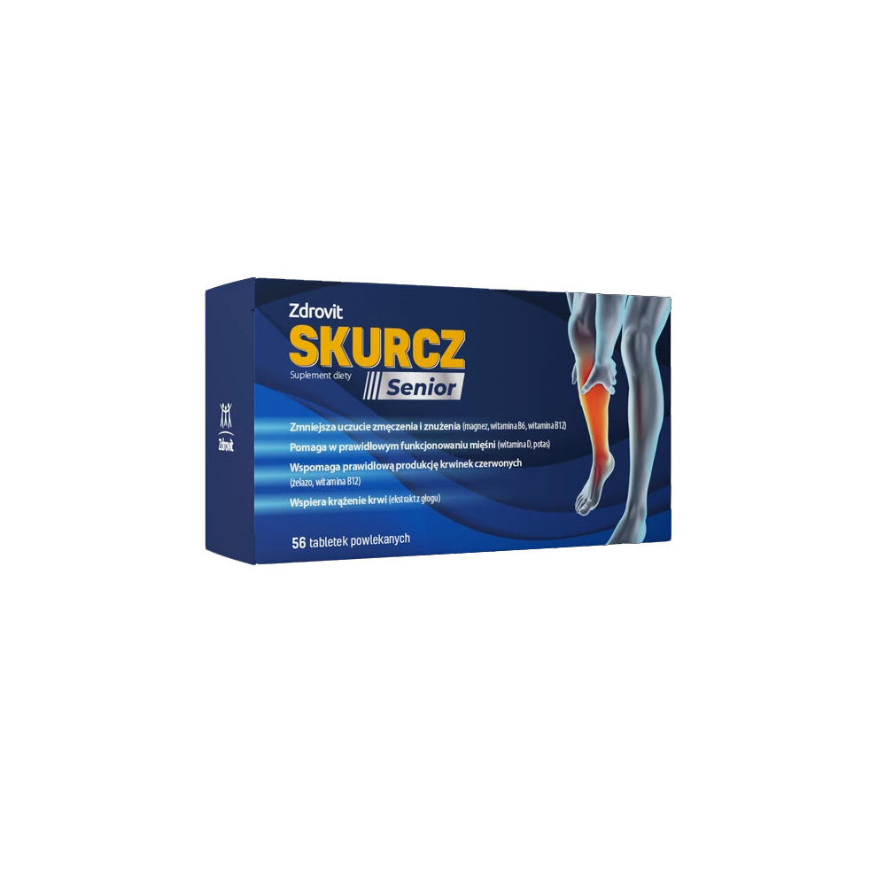 Natur Produkt Pharma Zdrovit Skurcz Senior 56X Tablets Magnesium B12 Iron Magnez Å»Elazo