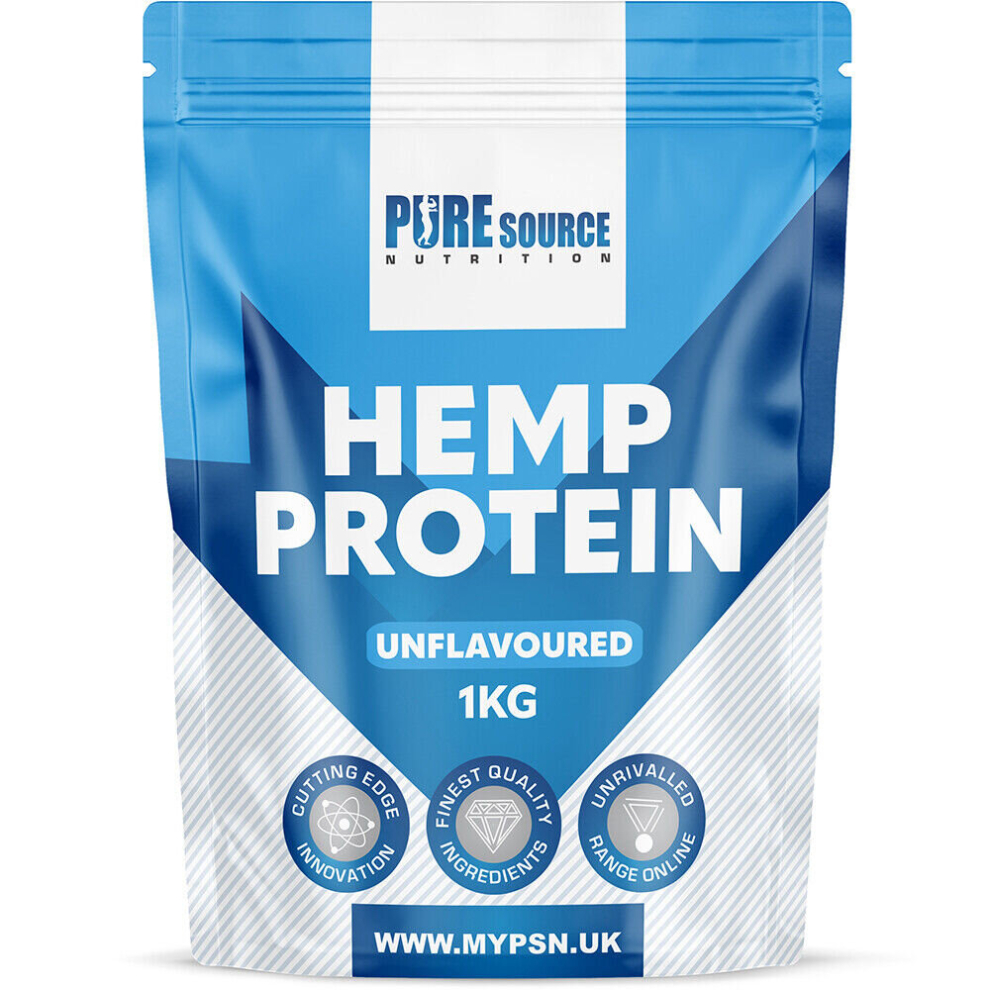 Pure Source Nutrition (1Kg) Hemp Protein Powder Organic Plant Protein Psn