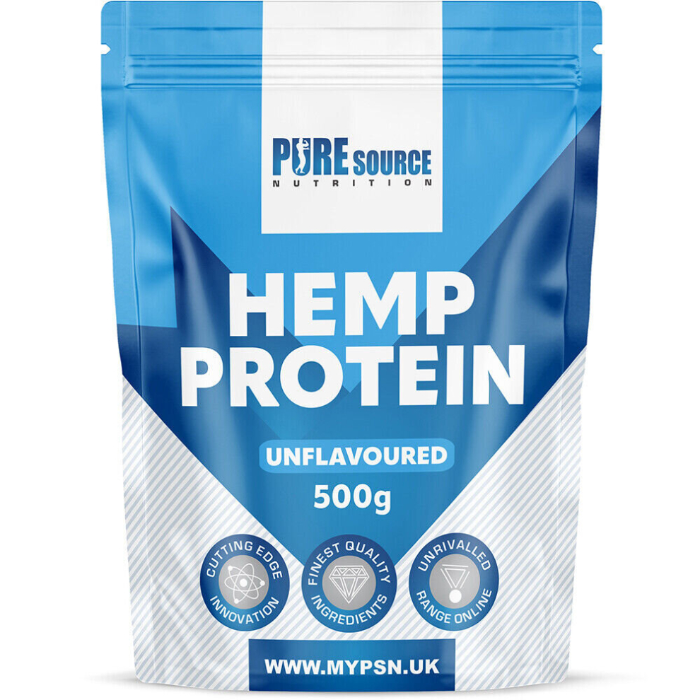 Pure Source Nutrition (500G) Hemp Protein Powder Organic Plant Protein Psn