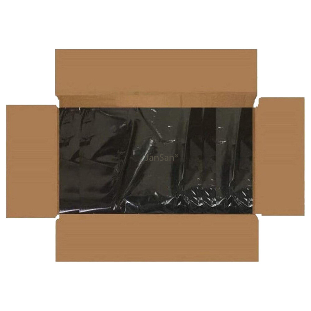 Jansan (Black) Refuse Sacks Extra Heavy Duty 120L 20Kg ~ 200 Sacks Black