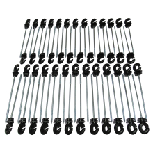Electric Fencing Ring Insulators Long Arm for Wooden Posts X50