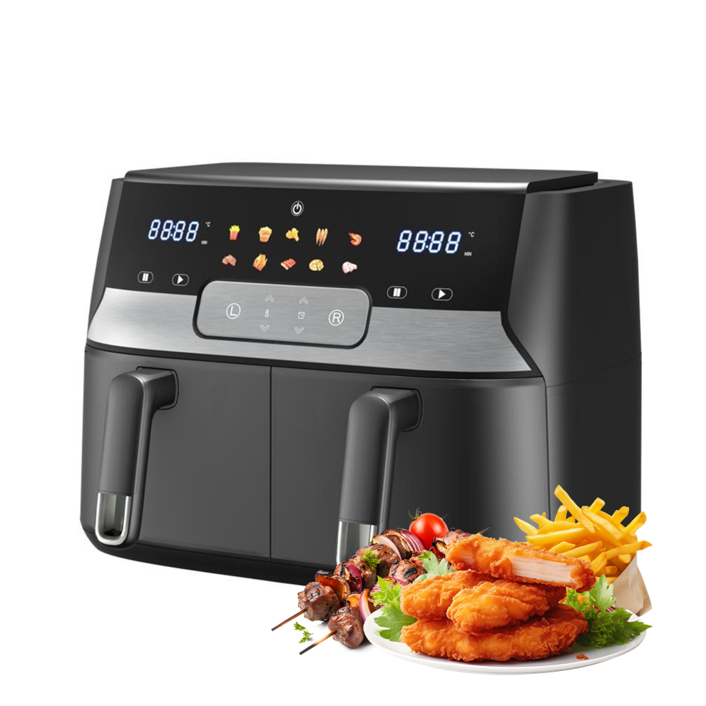 Nebula Dual Digital Air Fryer - Double Drawer Design, 9L Capacity