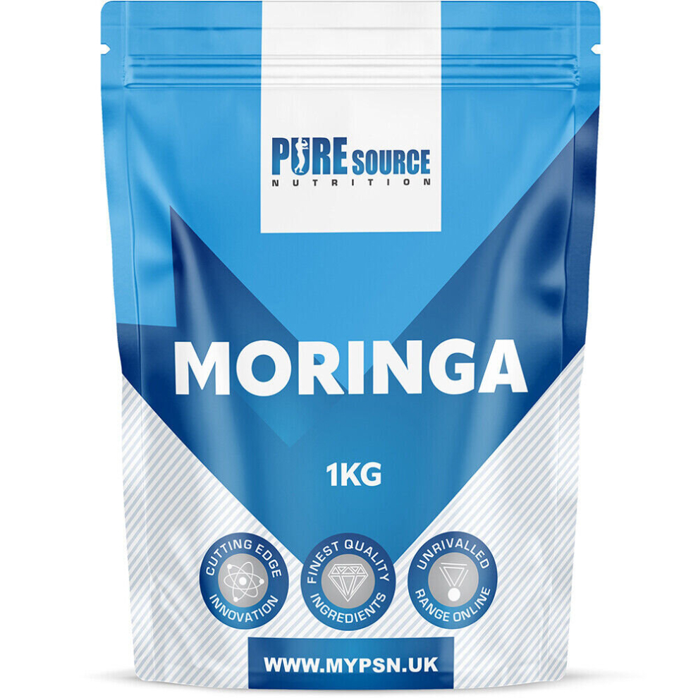 Pure Source Nutrition (1Kg) Moringa Powder Organic Super Leaf Superfood Vegan
