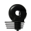 Electric Fencing Offset Ring Insulators for Wooden Posts X10 11