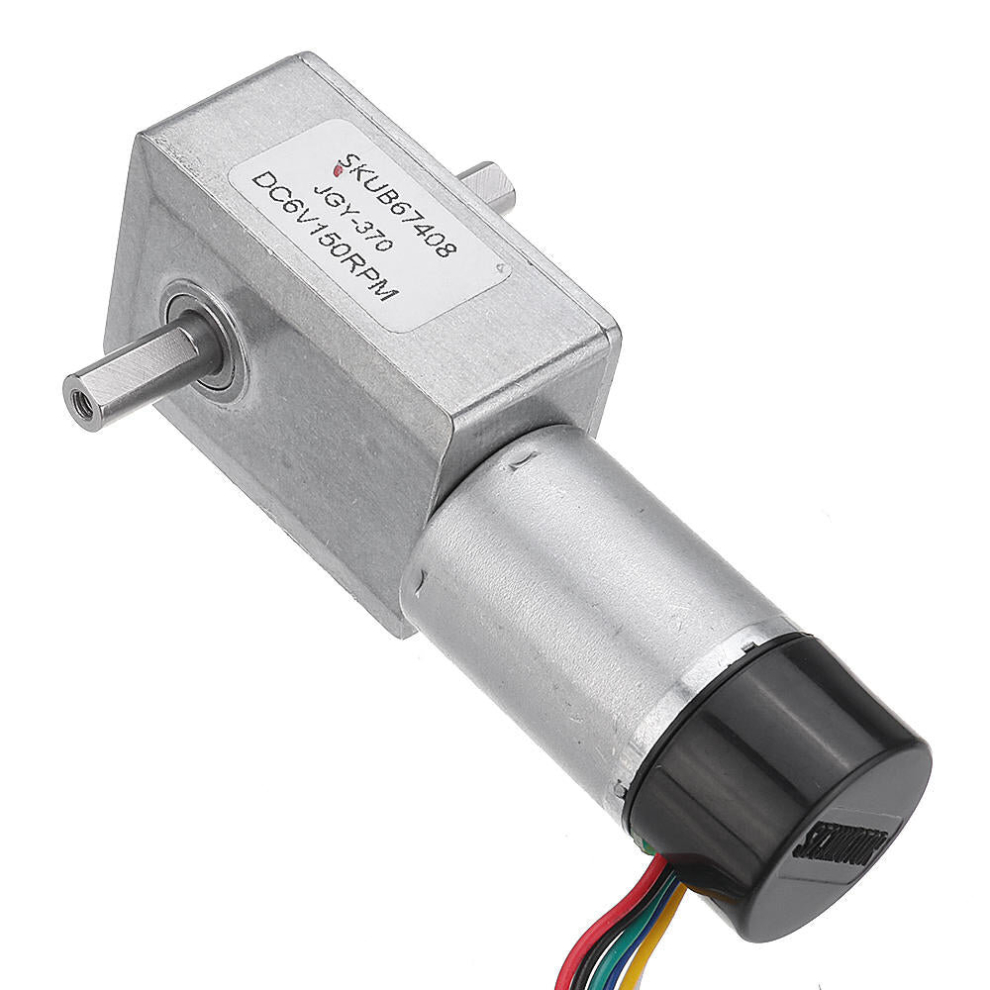 (10Rpm) Dc 6V Double Shaft Motor Reduction Gear Turbine Worm Self-Locking Motor 9078193490794