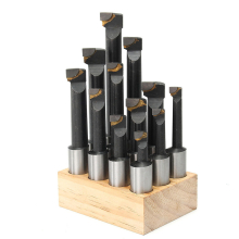 12pcs 18mm Shank F1 Boring Bar Set for 3 Inch Boring Head Carbide Tipped Milling Tool