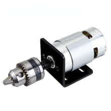 (0.6-6mm) DC 12V Lathe Press 795 Motor With Drill Chuck and Mounting Bracket or 24V 15A 360W Power Convertor