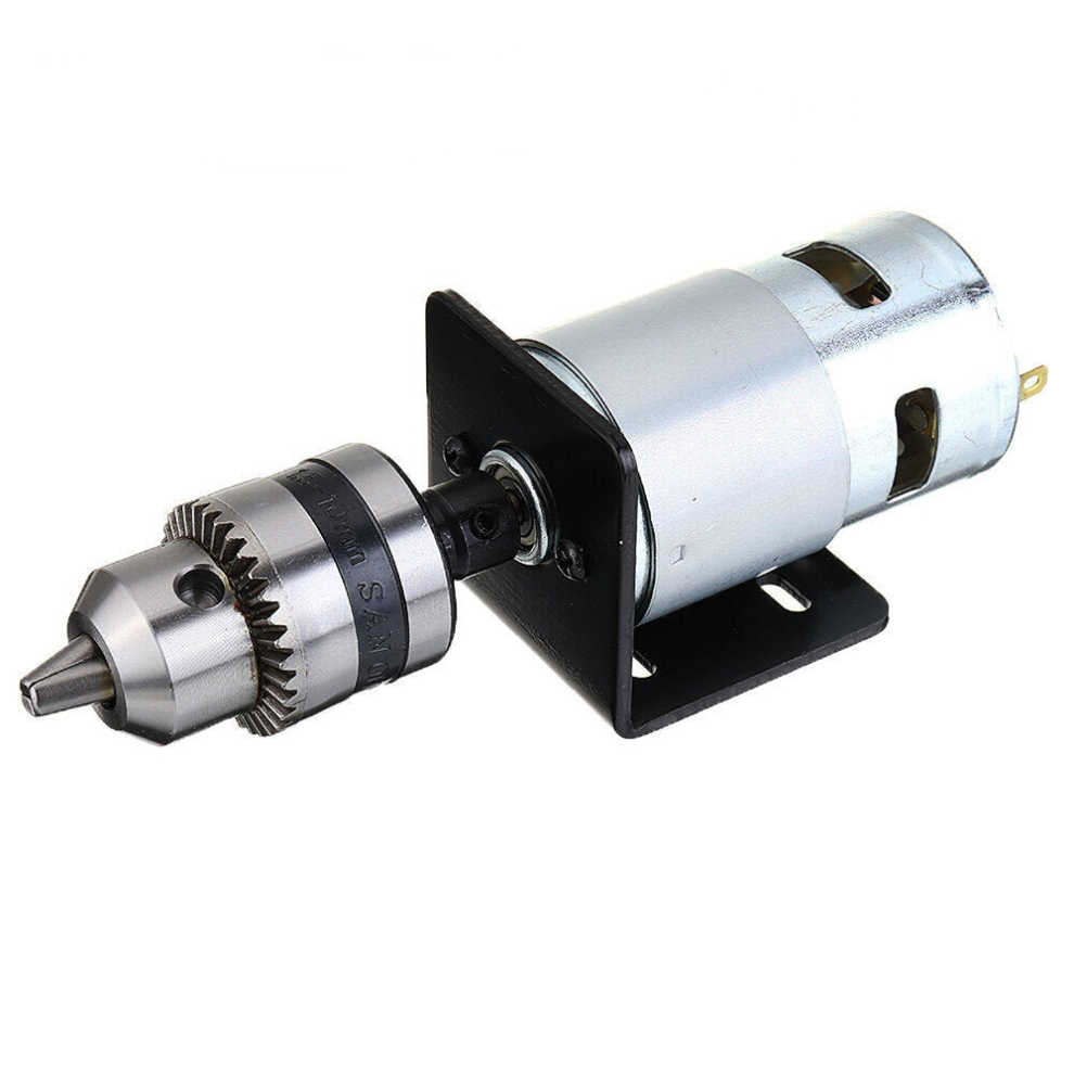 (1.5-10Mm) Dc 12V Lathe Press 795 Motor With Drill Chuck And Mounting Bracket Or 24V 15A 360W Power Convertor 9078193493481