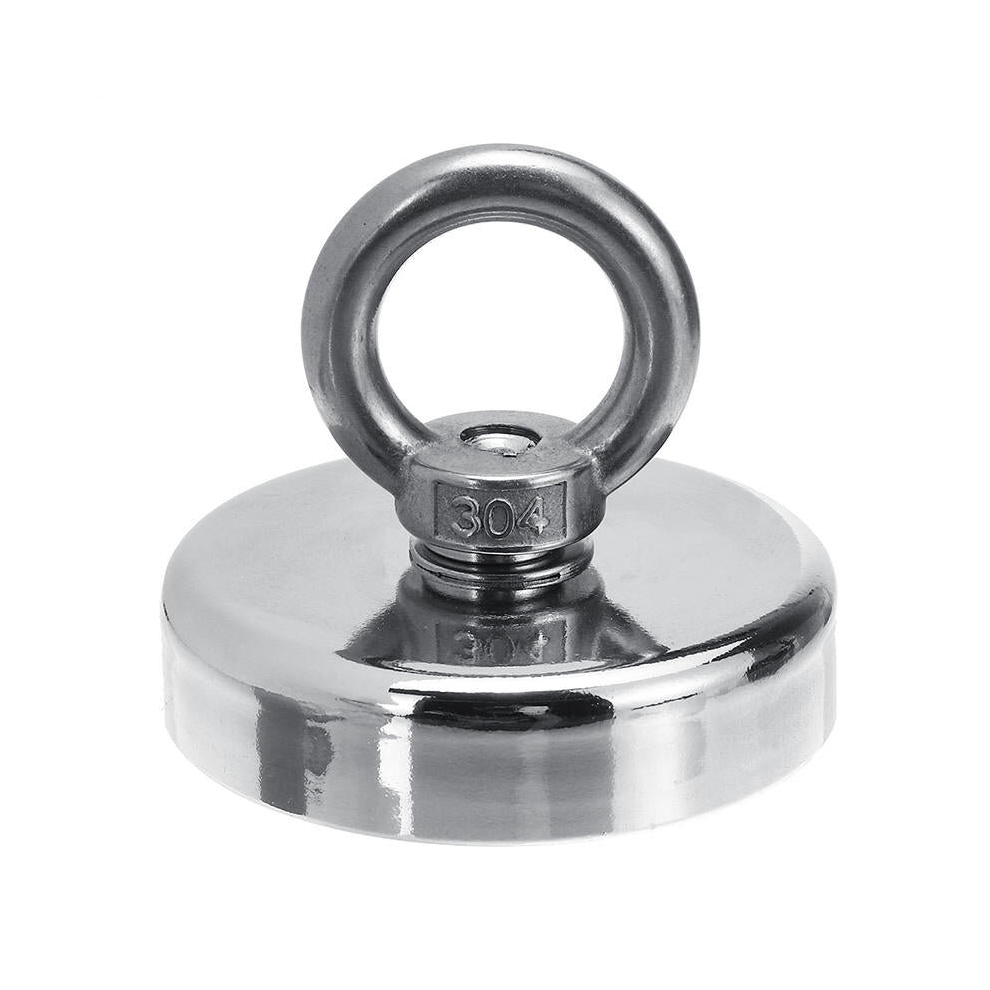 Pro 220Lbs D48mm Round Neodymium Magnet Salvage Recovery Fishing Kit With 20M Rope 9078193535068