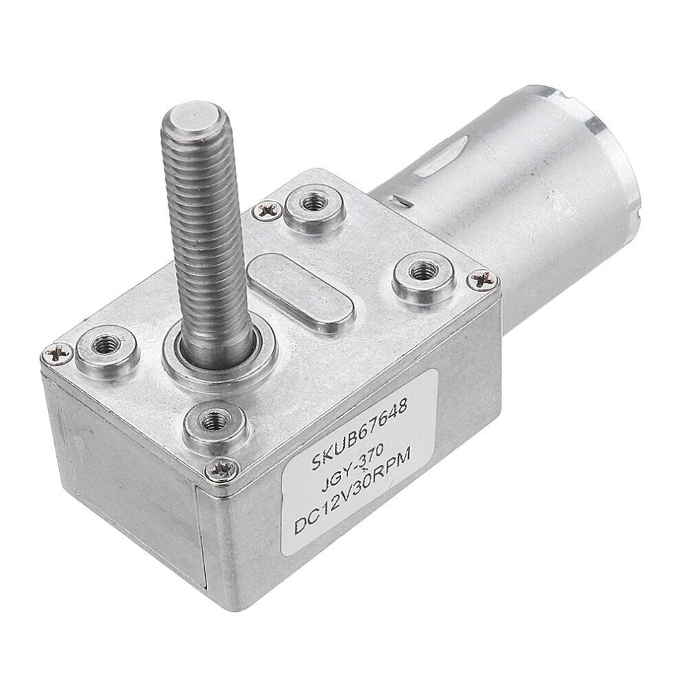 (150Rpm) Dc 12V Worm Gear Motor 10/30/90/150Rpm Turbine Self-Locking Reduction Gear Motor 9078193489651