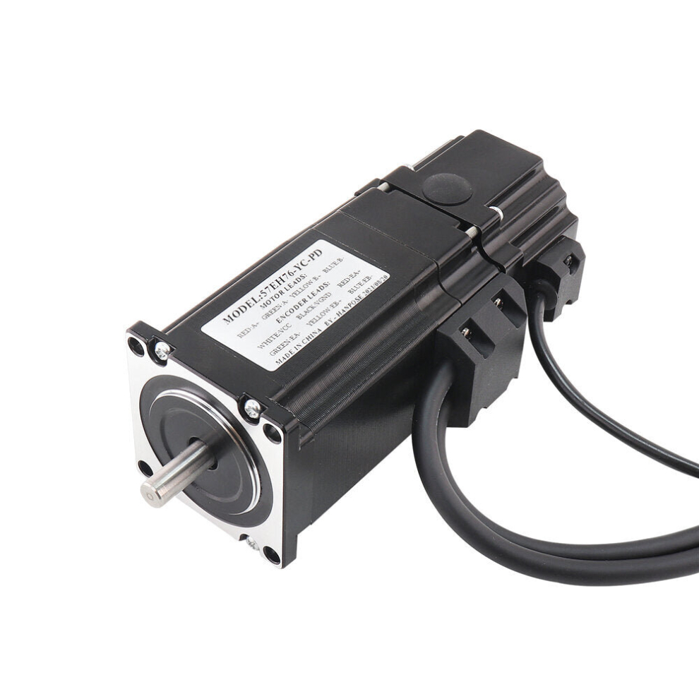 (57Eh76-Yc-Pd Motor) Permanent Magnet Brake Closed-Loop Stepping Motor 57Eh76-Yc-Pd Servo Motor Cl57-Bk Driver 4.0A 2.2N.m 57 Stepper Motor Nema23 9078193510836