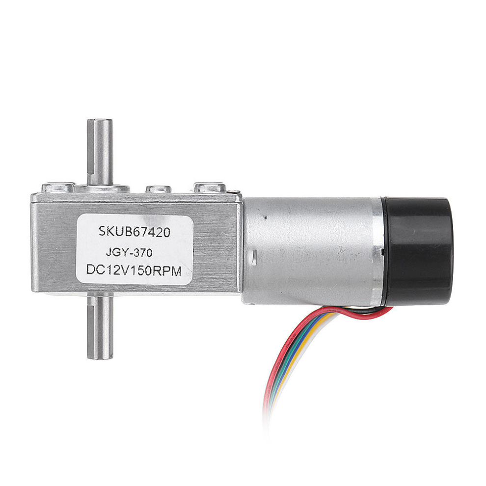 (90Rpm) Dc 12V Double Shaft Brushless Motor Reduction Gear Turbine Worm Self-Locking Motor 9078193536157