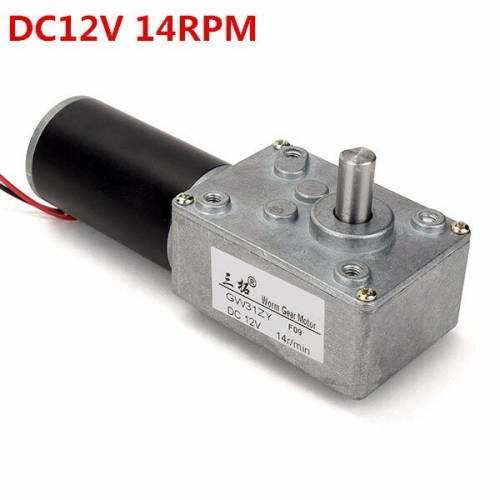 Worm Reducer Gear DC Motor High Torque Low Speed Gear Motor