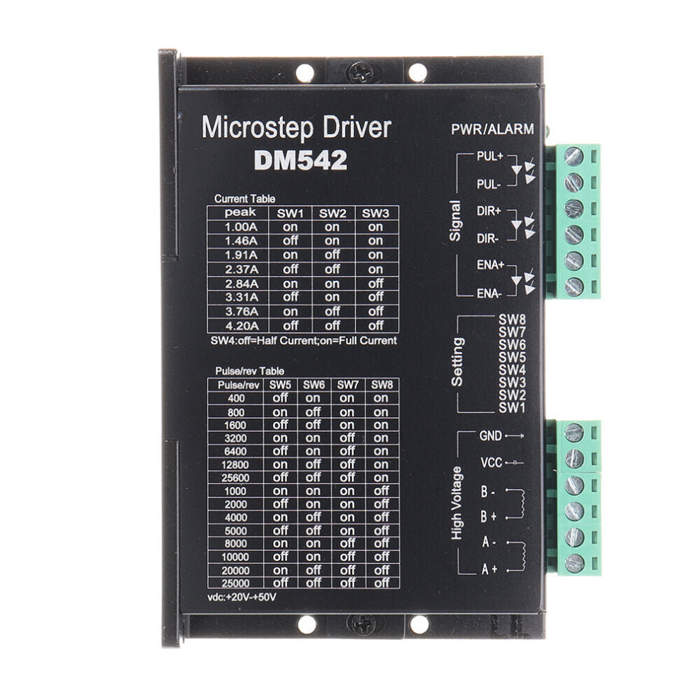 Dsp Digital Dm542 128 Stepper Motor Driver 4.2A Dc9-42V For Nema 17/23/34 Stepper Motor Cnc Engraving Machine 9078193537239