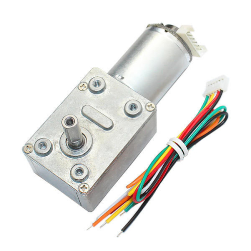 DC 24V 80RPM High torque Turbo Encoder Motor Worm Geared Motor Reducer Motor 1