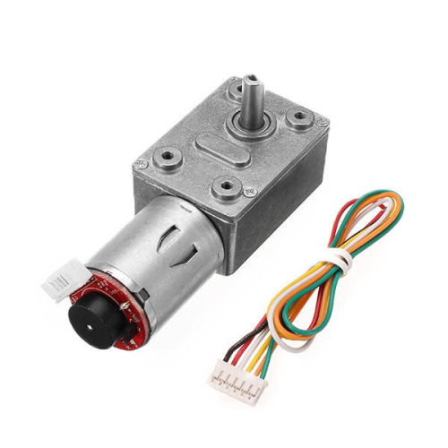 DC 24V 80RPM High torque Turbo Encoder Motor Worm Geared Motor Reducer Motor 2