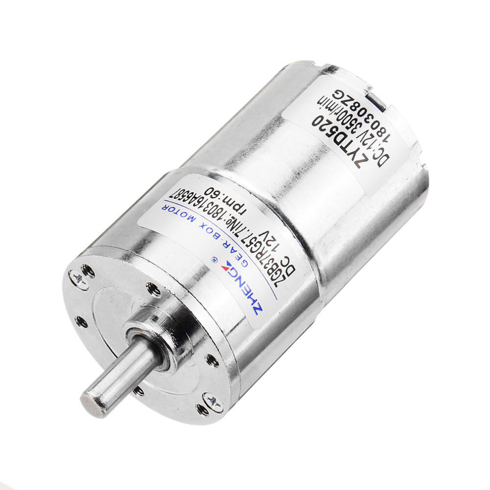 12V 60Rpm Reduction Motor Dc Gear Motor 37Mm Eccentric Shaft Output 9078193482478
