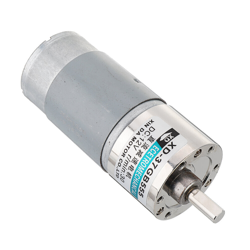(50Rpm) 555 Gear Reducer Motor 37Gb555 Dc 12V 30/50/100Rpm Large Torque Reversible Motor 9078193497229