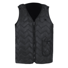 (L) Unisex Electric Heating USB Vest Coat Jacket Adjustable Warmer Winter Clothing