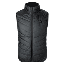 (Black, XL) Electric Heated USB Jacket Waistcoat Cloth Thermal Warm Pad Warmer Winter Washable