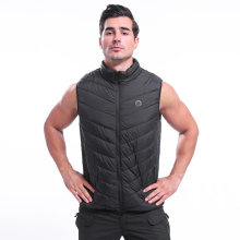 (3XL) Electric Battery Heating USB Warm Up Vest Heated Winter Jacket Men 3 Temp Adjust