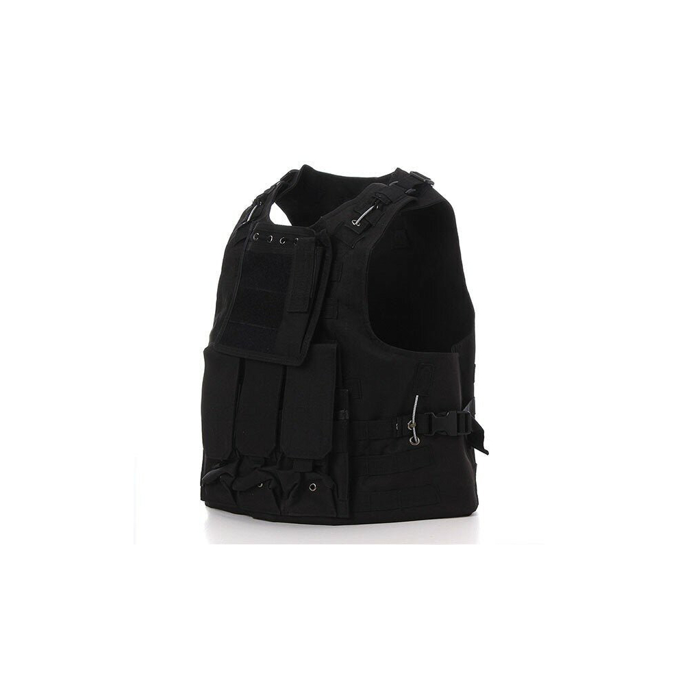 (Black) Tactical Military Law Enforcement Assault Army Combat Style Vest