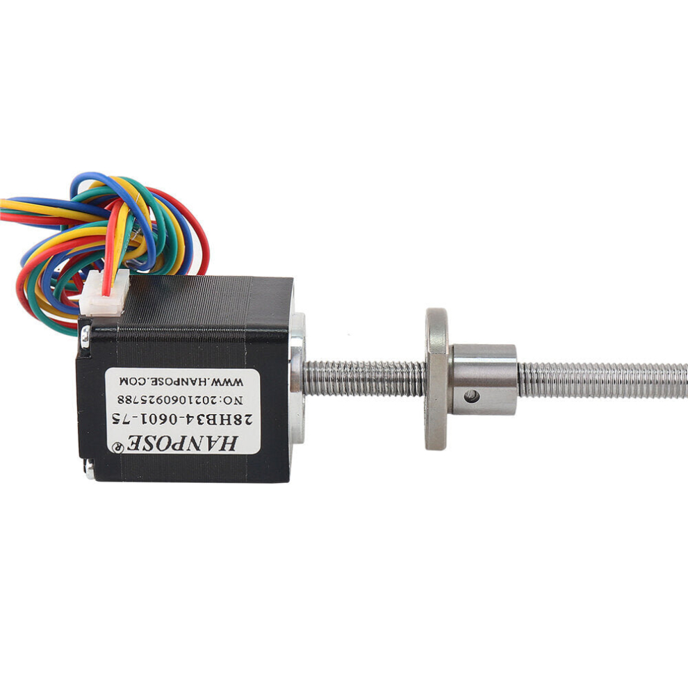 (28mm, 601) Two Phase 28 28HB34-SFU0601 L300MM Ball Screw Nema11 Stepper Motor Linear for 3D Printer Accessories