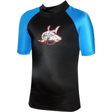 TWF Kids Blue Short Sleeve 2-3yrs UV Rash Guard Boys Swimming Vest Wetsuit Top